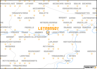 map of Le Transoy