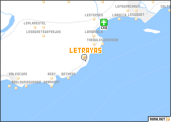 map of Le Trayas