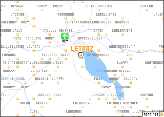 map of Létraz