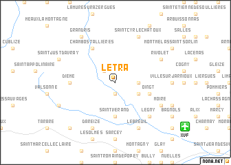 map of Létra