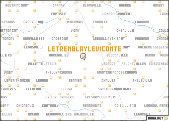 map of Le Tremblay-le-Vicomte
