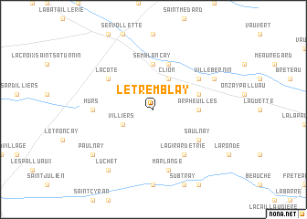 map of Le Tremblay