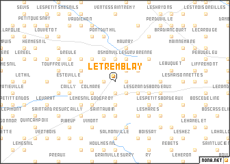 map of Le Tremblay