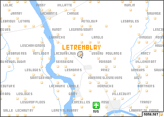 map of Le Tremblay