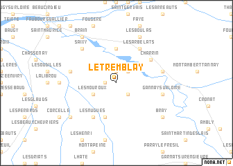 map of Le Tremblay