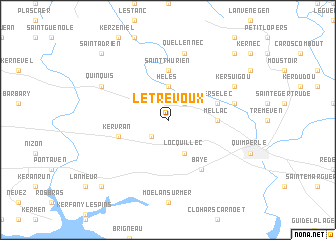 map of Le Trévoux