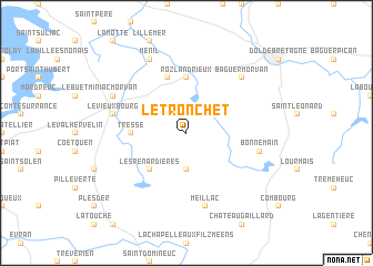 map of Le Tronchet