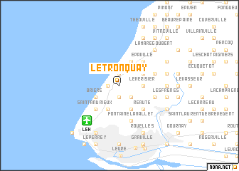 map of Le Tronquay