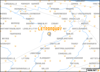 map of Le Tronquay