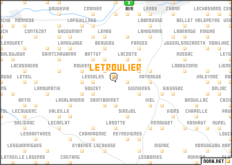 map of Le Troulier