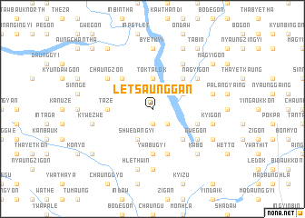 map of Letsaunggan