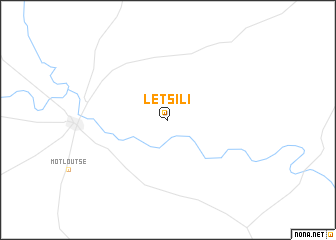 map of Letsili