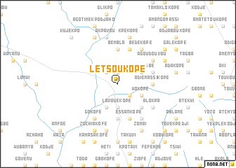 map of Letsoukopé