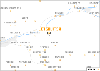 map of Letsovitsa