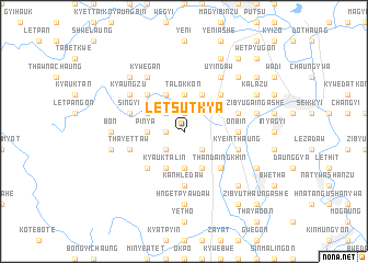 map of Letsutkya