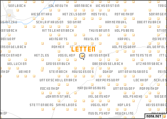 map of Letten