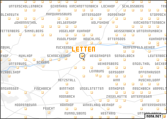 map of Letten