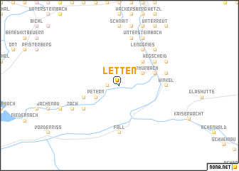 map of Letten