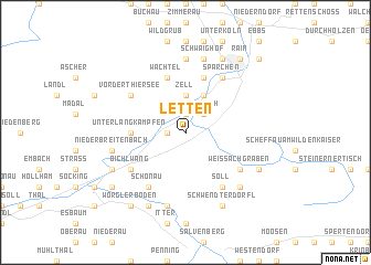 map of Letten