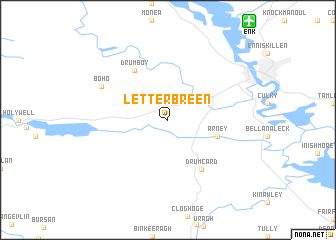 map of Letterbreen