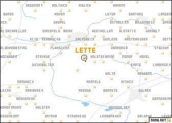 map of Lette