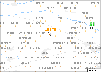 map of Lette