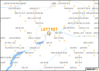 map of Lettret