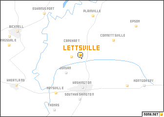 map of Lettsville