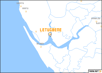 map of Letugbene