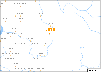 map of Letu