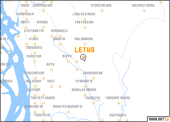 map of Letwa