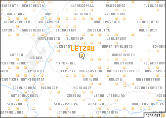 map of Letzau