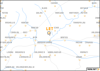 map of Leţ