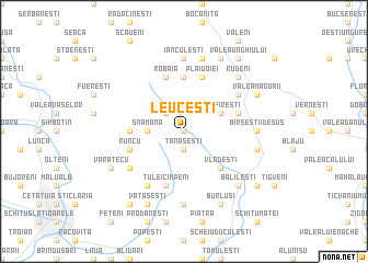 map of Leuceşti