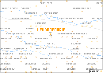 map of Leudon-en-Brie