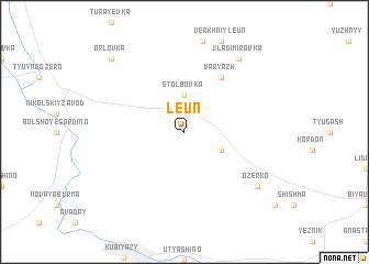 map of Leun