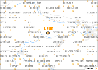 map of Leun