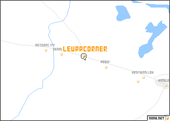 map of Leupp Corner