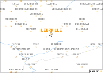map of Leurville