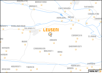 map of Leuşeni