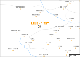 map of Leushnitsy