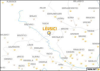 map of Leušići