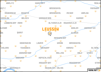 map of Leussow