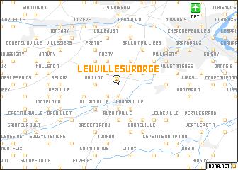 map of Leuville-sur-Orge