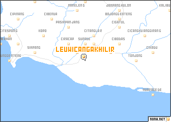map of Leuwicangak-hilir