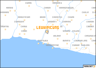 map of Leuwipicung