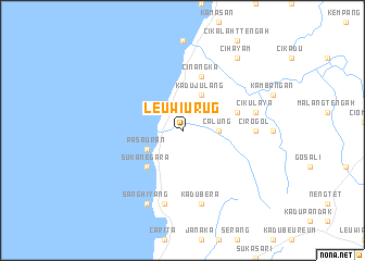 map of Leuwiurug