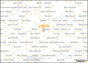 map of Leuze