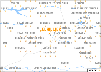 map of Le Vaillier