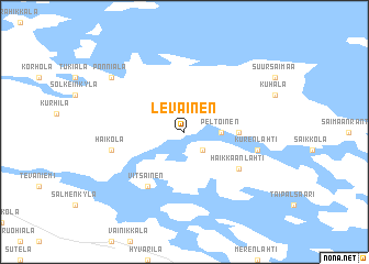 map of Leväinen